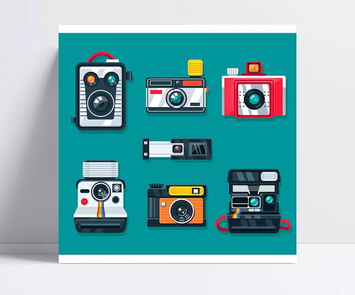 像素之外的質(zhì)感 創(chuàng)意時尚照相機矢量素材與思想的破局